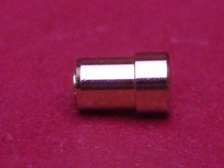 Uhren Chronographen-Drücker doublé, Ø Drückerkopf 3,3mm, Ø für Gehäusebohrung 2,83mm, Ø Stift 1,4mm, Gesamthöhe 5,18mm 