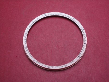 IWC Lünetteneinlage, Stahl, Außen-Ø 38,2mm, Innen-Ø 33,9mm, silber, für IW3738, gebraucht 