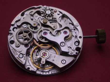 Chronographen-Uhrwerk Valjoux 236 kleine Sekunde u.a. bei Certina Argonaut Vintage Chronograph verbaut NOS, (New old Stock) 