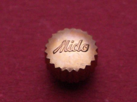 Mido Krone doublè, Ø 4,5mm, Höhe 3,6mm / 2,6mm, Gewinde 0,9mm 