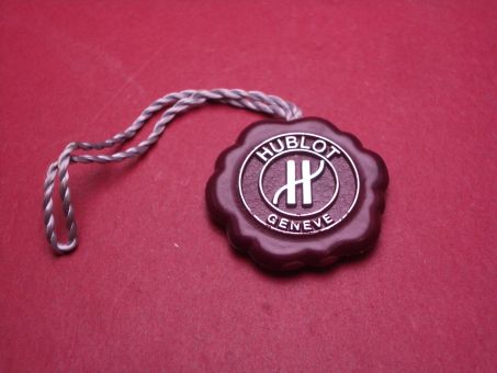 Hublot Hang-Tag, Ø 28,7mm, bordeaux-rot/grau 