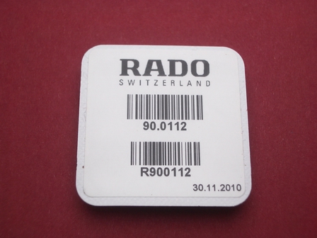 Rado Wasserdichtigkeitsset 0112 für Gehäusenummer 538.0434.3 & 538.0477.3 & 538.0600.3 & 538.0601.3 