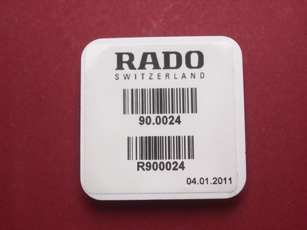 Rado Wasserdichtigkeitsset 0024 für Gehäusenummer 129.0300.3 & 129.0326.3 .... 