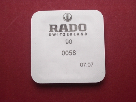 Rado Wasserdichtigkeitsset 0058 für Gehäusenummer 963.0480.3 & 963.0547.3 & 963.0642.3 