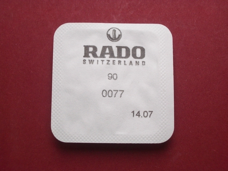 Rado Wasserdichtigkeitsset 0077 für Gehäusenummer 153.3695.2 & 322.3762.2 