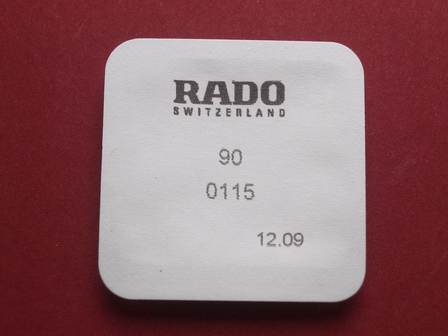 Rado Wasserdichtigkeitsset 0115 für Gehäusenummer 204.3579.4 & 204.4079.4 
