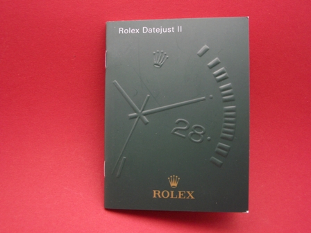 Rolex Datejust II Booklet NOS mit verschiedenem Druckdatum als Zubehör 