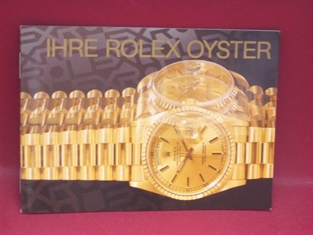 Rolex Oyster Booklet NOS in Farbe als Zubehör 