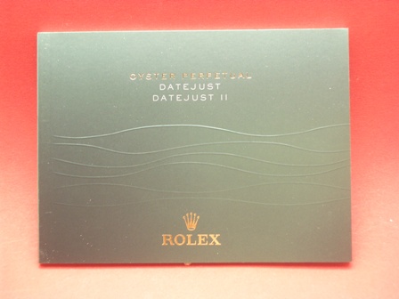 Rolex Datejust, Datejust II Booklet NOS mit verschiedenem Druckdatum als Zubehör 