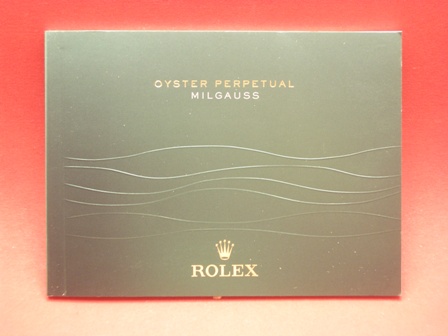 Rolex Milgauss Booklet NOS mit verschiedenem Druckdatum als Zubehör 