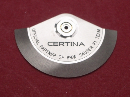 CERTINA BMW SAUBER F1 TEAM signierter Rotor für Valjoux / ETA 7750 