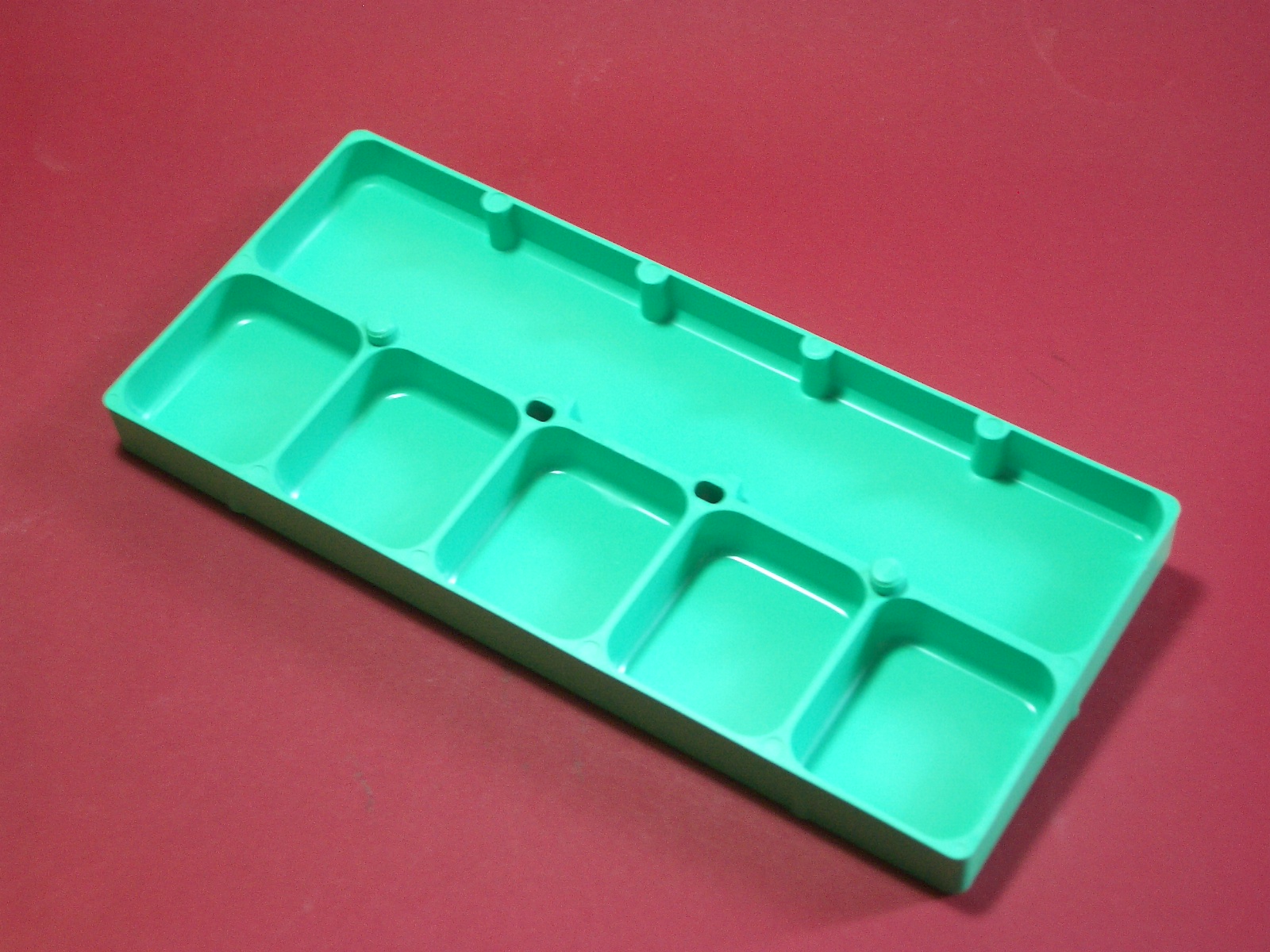 Uhren Römer | Stapelbare Aufbewahrungsdose Box mit 6 Fächern grün ohne